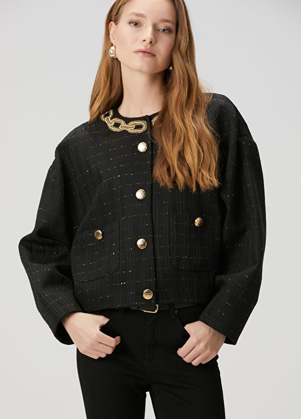 Beymen Club Siyah Simli Ceket - 1