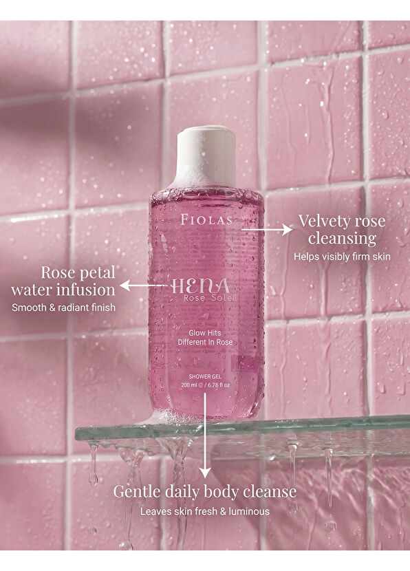 Fiolas Hena Rose Soleil Shower Gel 200 ml - 3
