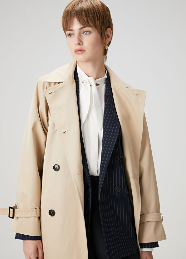 Beymen Club Bej Pardösü - 2