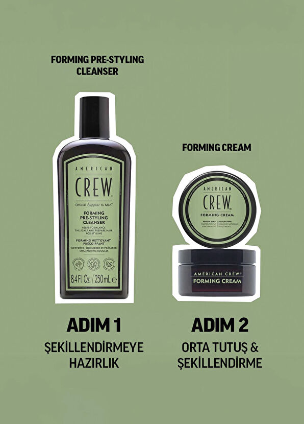 American Crew Crew Formıng Şampuan 250 ml + Formıng Saç Şekillendirici 50 gr 2'li Erkek Saç Bakım Seti - 2