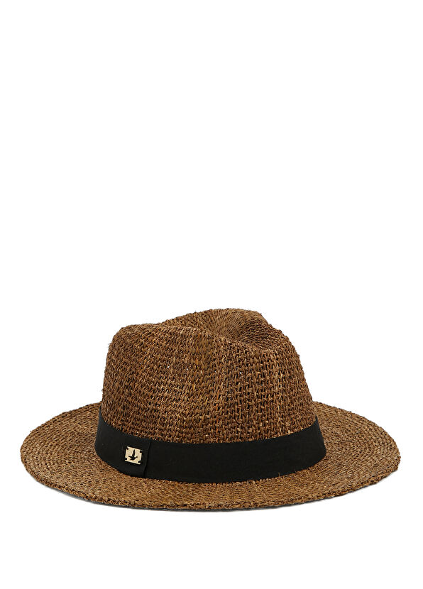 Beymen Club Kahverengi Kadın Hasır Şapka - 1