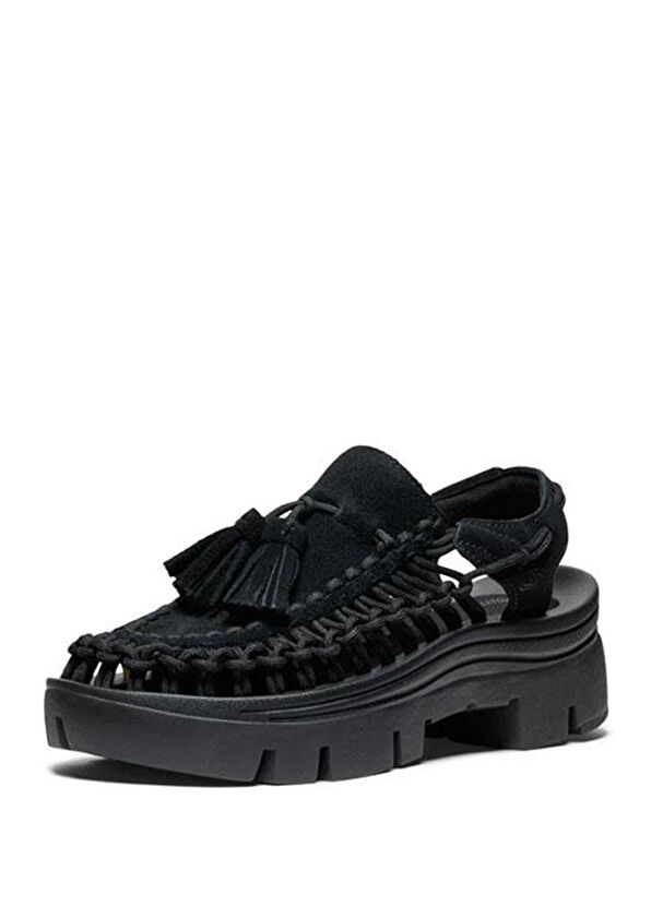 Keen UNEEK PLT Tassel Black Unisex Sandals - 2