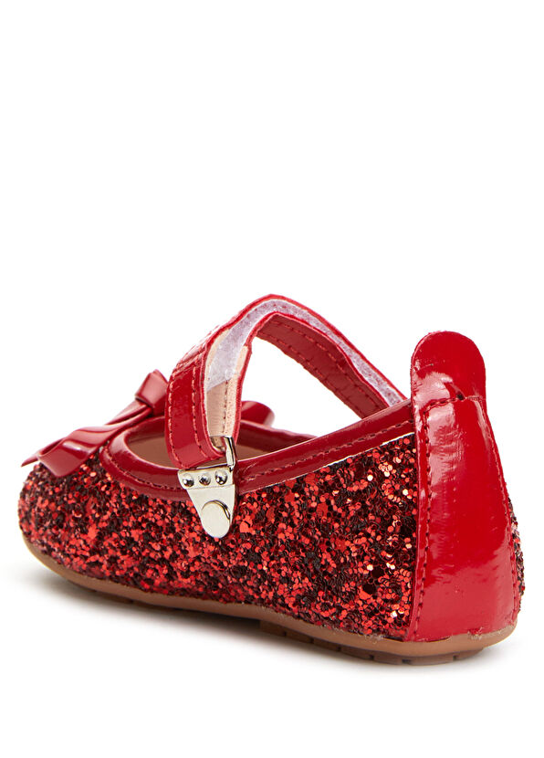 Atelier by Baby Kırmızı Simli Kız Bebek İlk Adım Ayakkabısı - 3