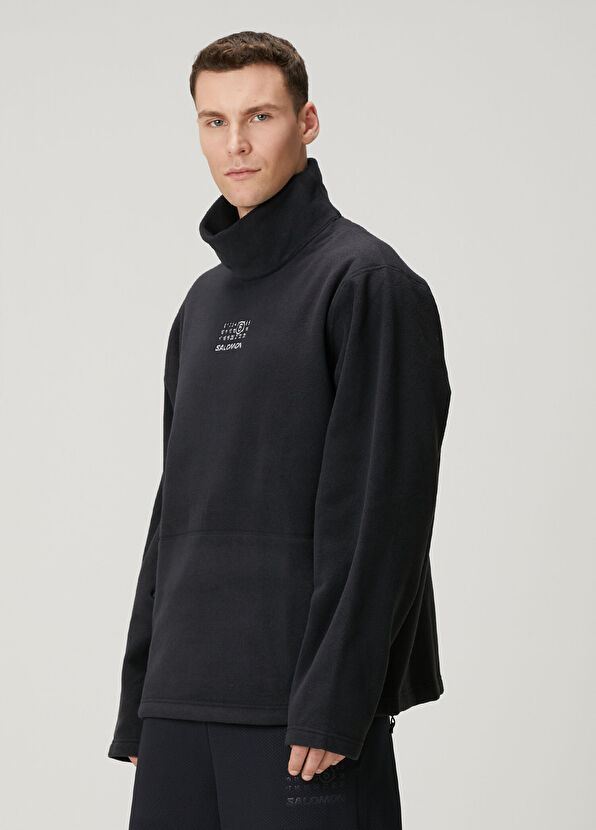 MM6 x Salomon Boxy Fit Hooded Fleece Sweatshirt - 1