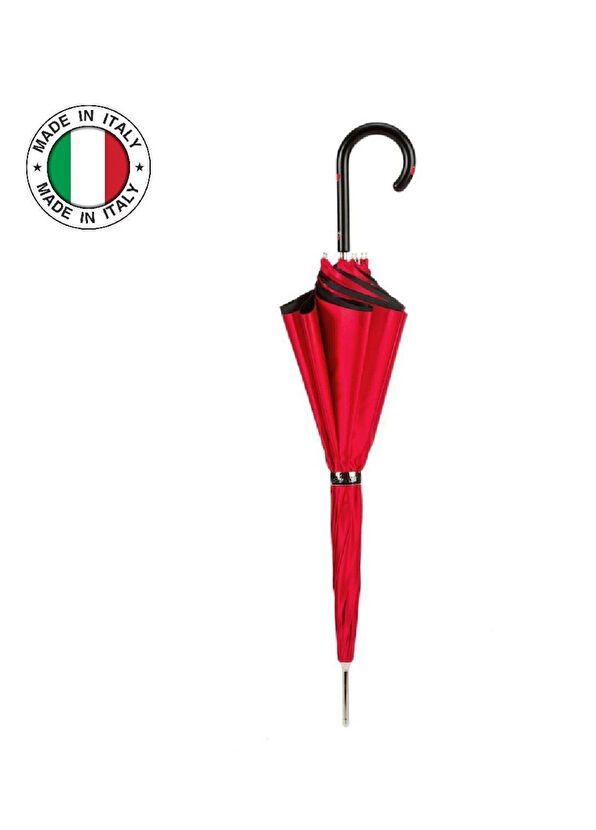 Pasotti Red Black Handle Umbrella - 2