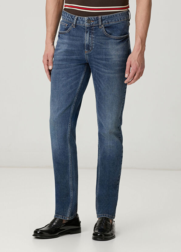 Beymen Club Slim Fit Blue Wash Jeans - 2