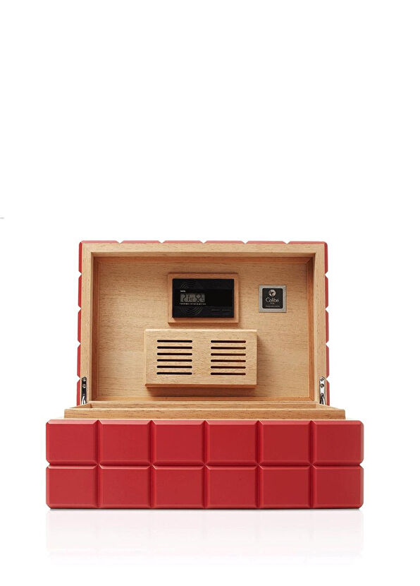 Colibri HU500T2 Red Heritage Humidor Cigar Box - 2