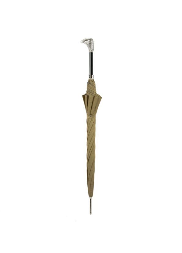 Pasotti Silver Plated Eagle Resin Handle Automatic Umbrella - 2