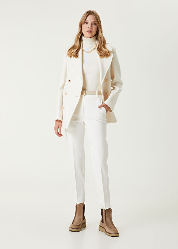 Beymen Club Off-White Sleeveless Basic Sweater - 3