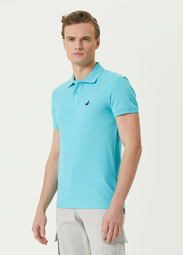 Beymen Club Slim Fit Turkuaz Polo Yaka T-shirt - 2