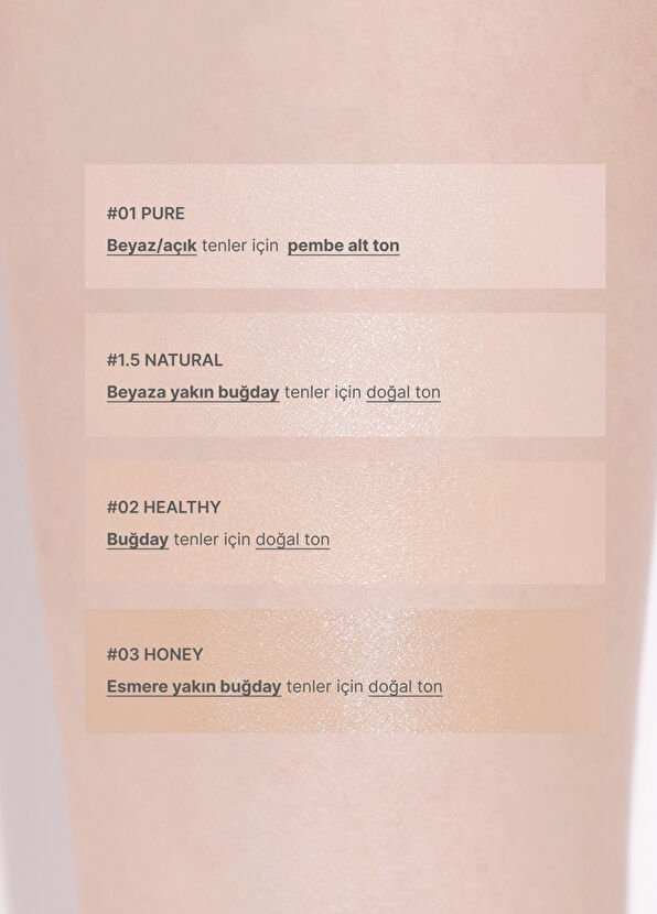 Amuse Dew Wear 1.5 Natural Permanent Shine Effect Liquid Foundation 35 ml - 3