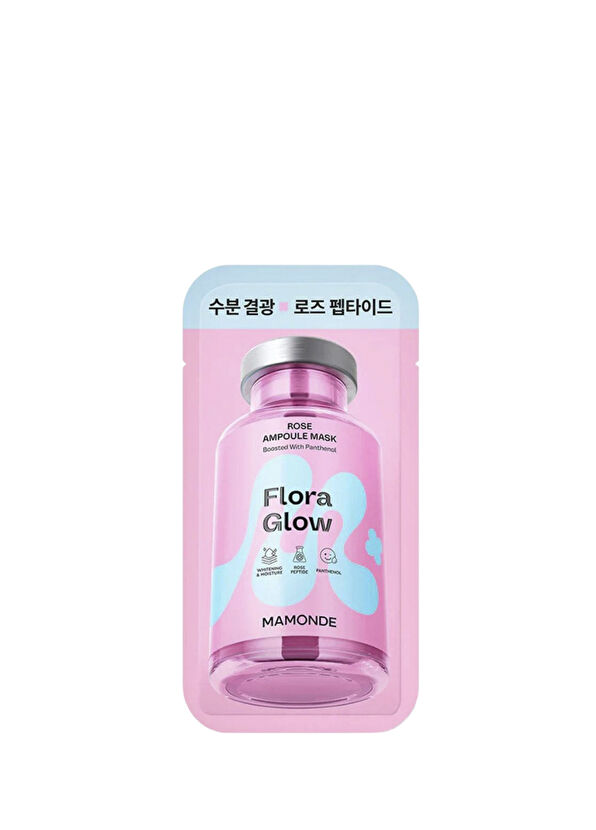 Mamonde Flora Glow Rose Ampoule Moisturizing 24 Pieces Face Mask 23 ml - 1