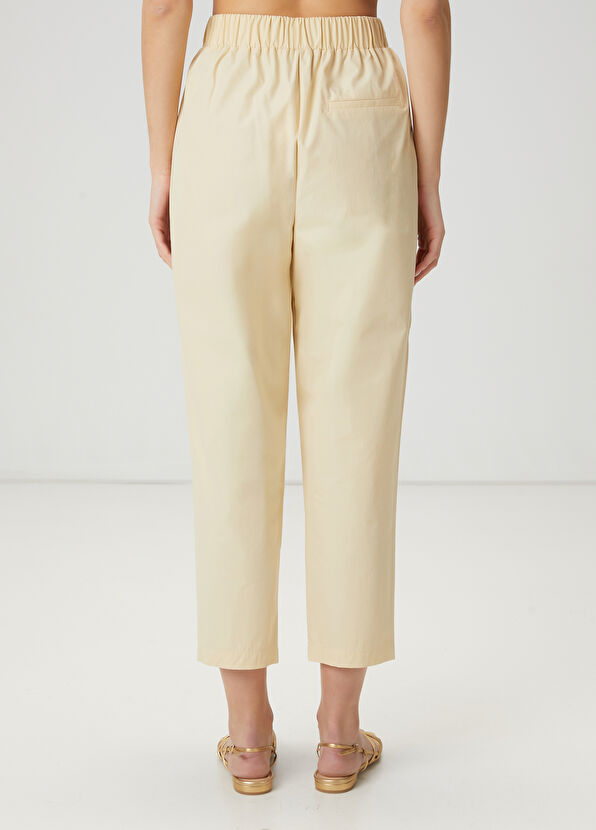 Beymen Club Krem Pileli Poplin Pantolon - 4
