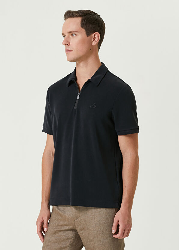 Beymen Club Comfort Fit Siyah Polo Yaka T-shirt - 4