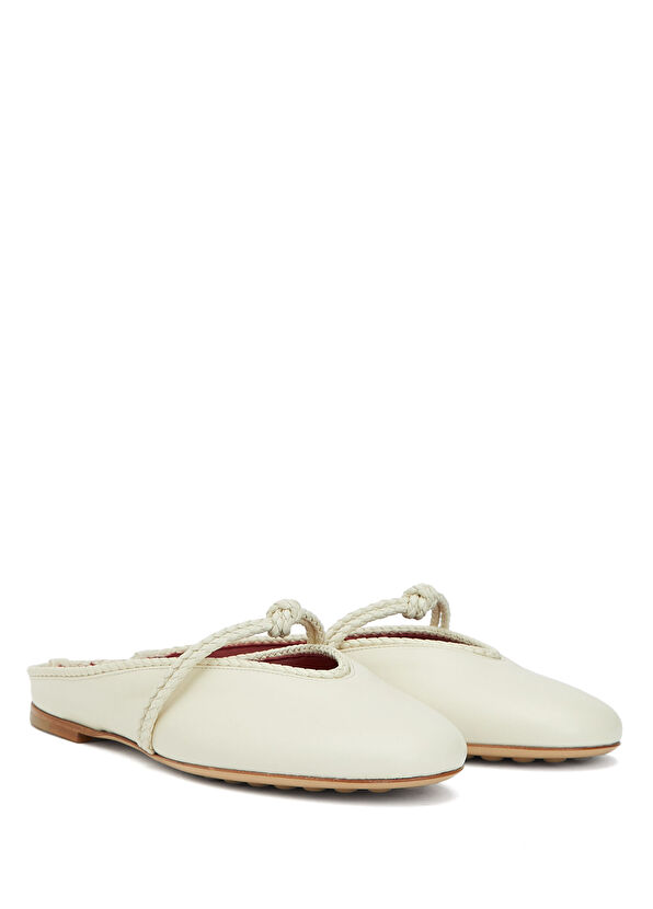 Bottega Veneta Lucia Ekru Deri Babet - 2