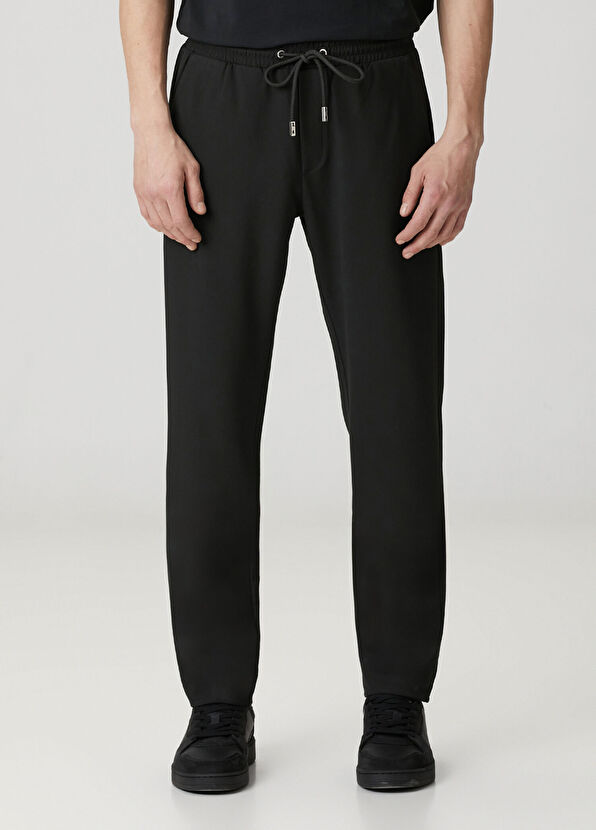 Academia Siyah Beli Kordonlu Pantolon - 2