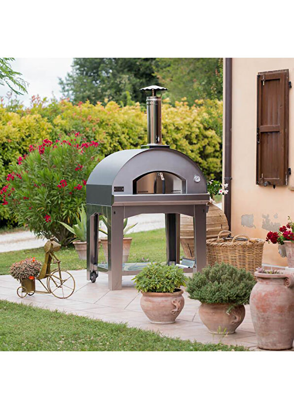 Fontana Forni Mangiafuoco Antrasit Odunlu Pizza Fırını - 2