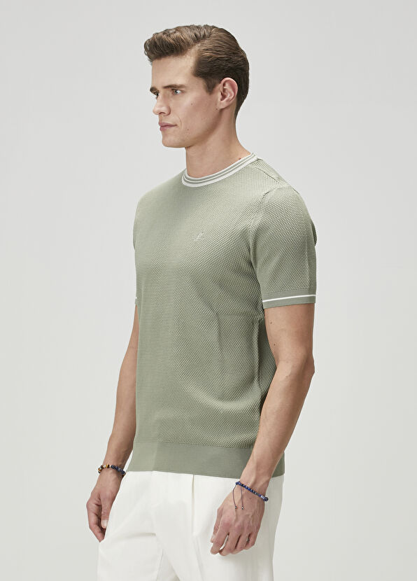 Beymen Club Çağla Petek Örgü Dokulu Kısa Kollu Kazak - 4