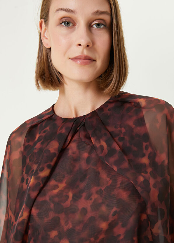 Beymen Collection Kahverengi Burgu Detaylı Bluz - 2