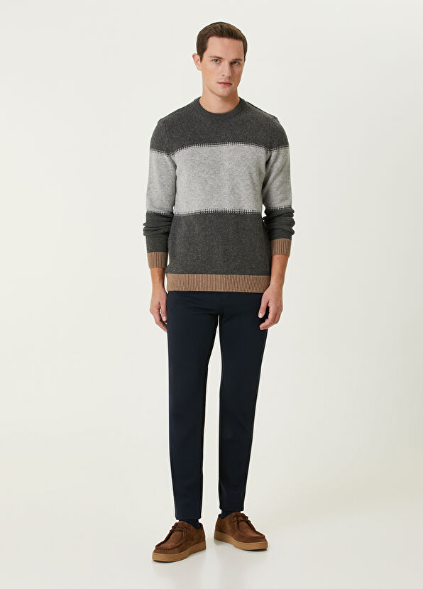 Beymen Club Anthracite Wool Sweater - 3