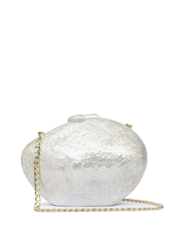 Bago Kai White Mother Of Pearl Women's Handbag  - 2