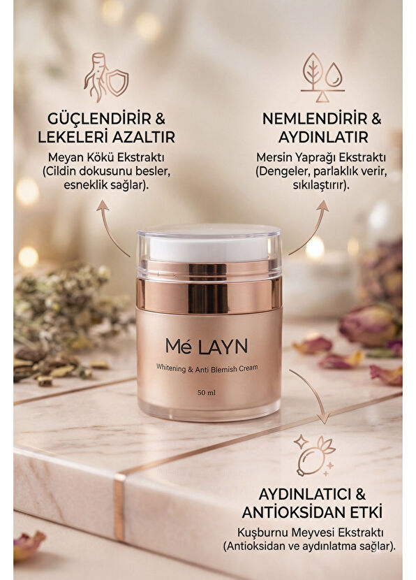 Melayn Whitening Anti Blemish Cream Whitening and Anti-Blemish Cream 50 ml - 4