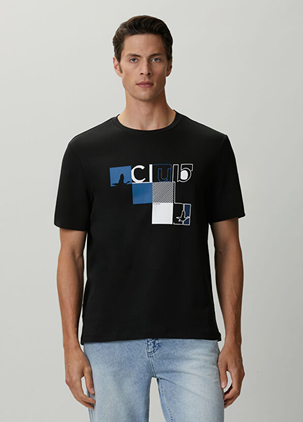 Beymen Club Siyah Baskılı T-shirt - 3