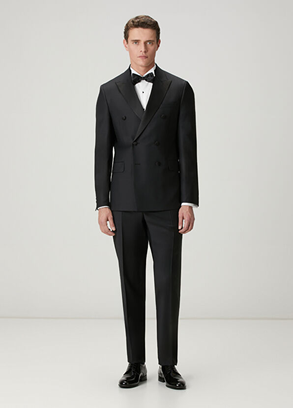 Beymen Club White Ribbed Detailed Tuxedo Shirt - 3