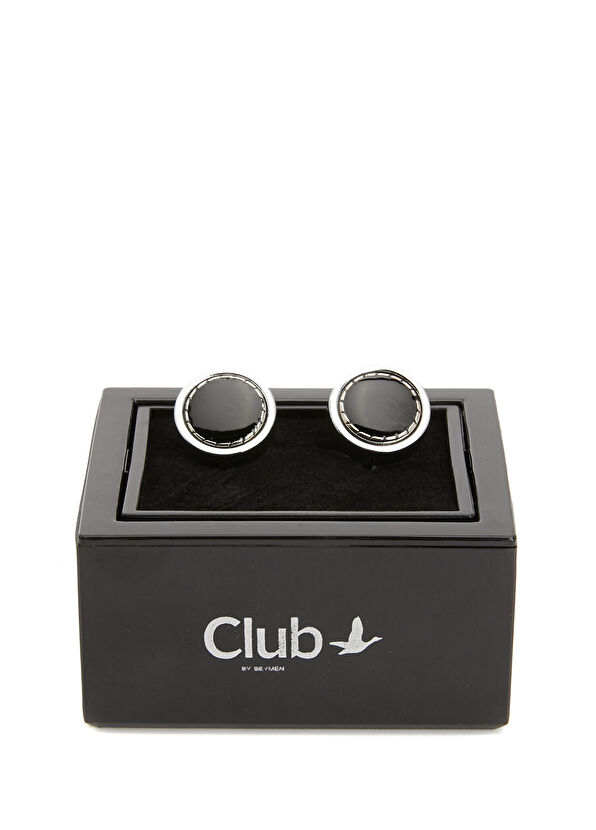 Beymen Club Siyah Yuvarlak Formlu Kol Düğmesi - 1