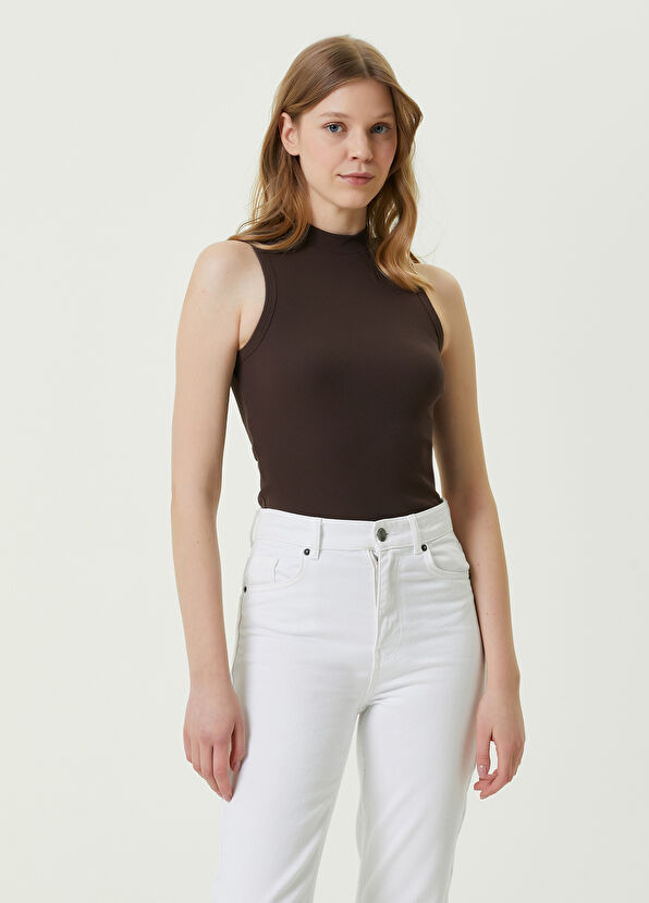 Beymen Club Kahverengi Logo Detaylı Atlet - 1