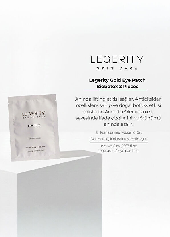 Screen Hair Care Legerity Gold Eye Patch Biobotox Kırışıklık Karşıtı 2 Adet Göz Altı Maskesi  - 2