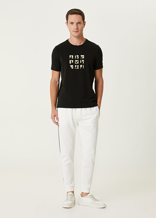 Black Printed T-Shirt Beymen Club Black Printed T-Shirt - 3