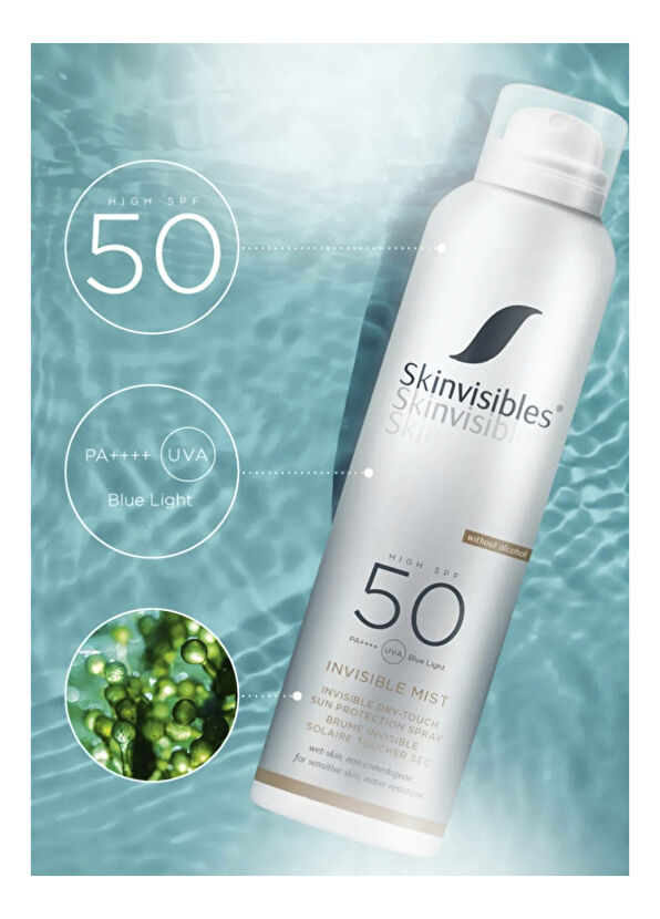 Skinvisibles Invisible Mist SPF50+ Güneş Koruyucu Sprey 200 ml - 2