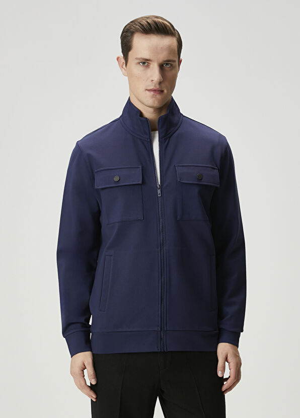 Beymen Club Navy Blue Jersey Jacket - 1