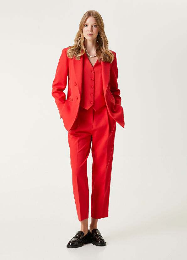 Kırmızı Pileli Pantolon Beymen Club Kırmızı Pileli Pantolon - 1