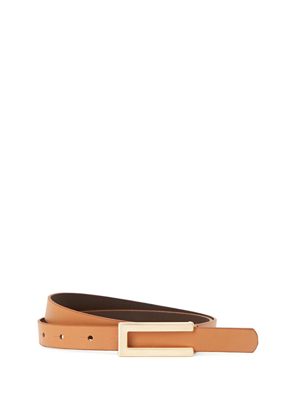 Beymen Club Tan Women's Leather Belt - 1