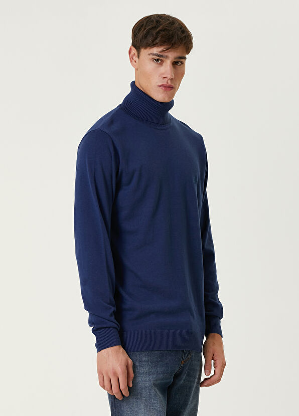 Beymen Club Koyu Mavi Balıkçı Yaka Kazak - 2