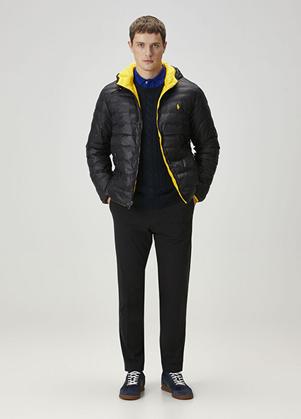 Lacivert Örgü Dokulu Kazak - Görsel 4