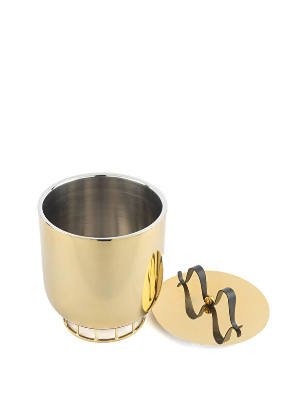 Mikasa Moor Gold Metal Siyah Kulplu Buz Kovası - 2