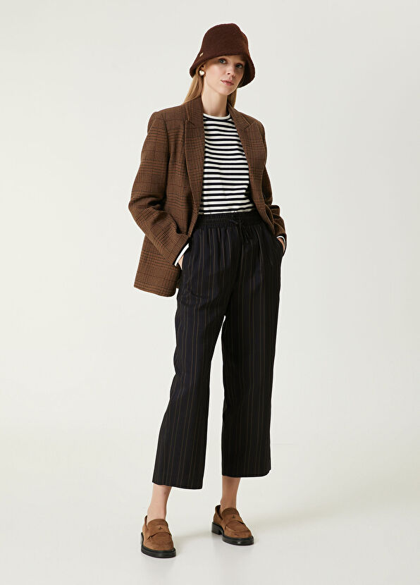 Beymen Club Kahverengi Ekoseli Yün Ceket - 3