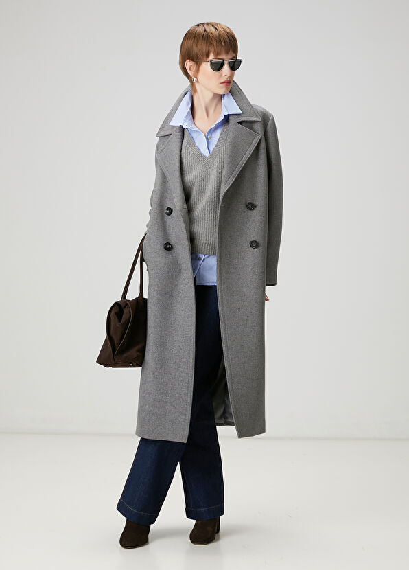 Beymen Club Blue Grey Shirt Detailed Sweater - 2