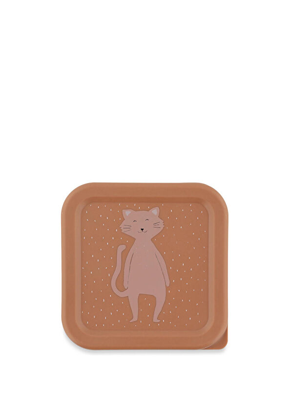Trixie Mrs.Cat Brown Kids 3-Piece Snack Container - 2