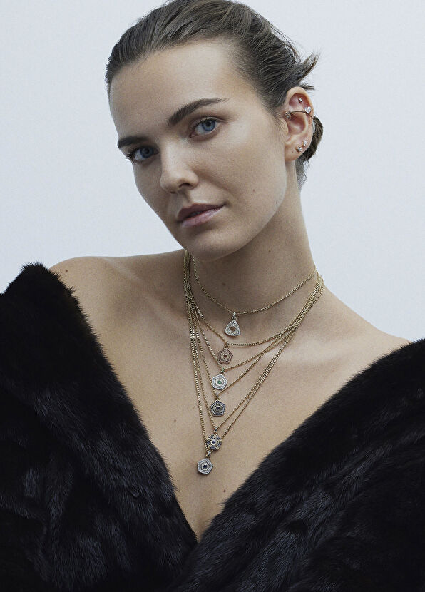 Foen Spirit In Pırlanta Taşlı 14 Ayar Altın Kadın Kolye - 2