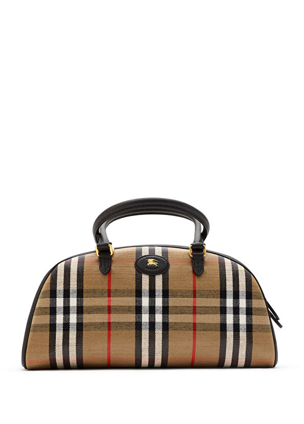 Burberry Highlands Bowling Bej Kadın Omuz Çantası - 1
