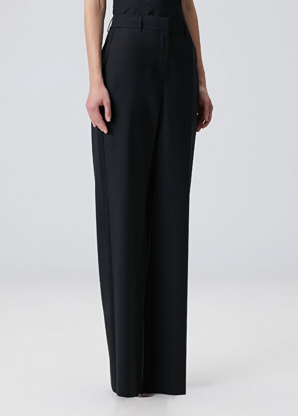 Beymen Collection Black Straight Leg Wool Trousers - 2