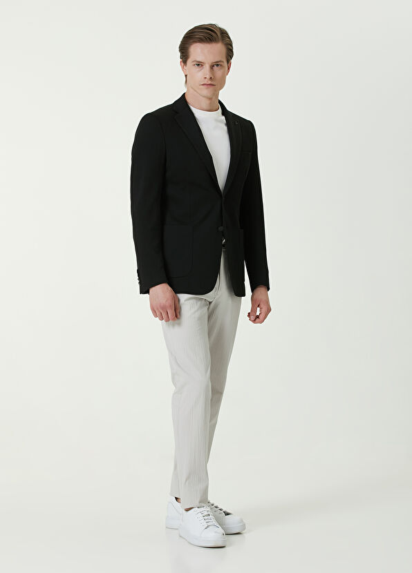 Beymen Club Siyah Petek Dokulu Blazer - 2