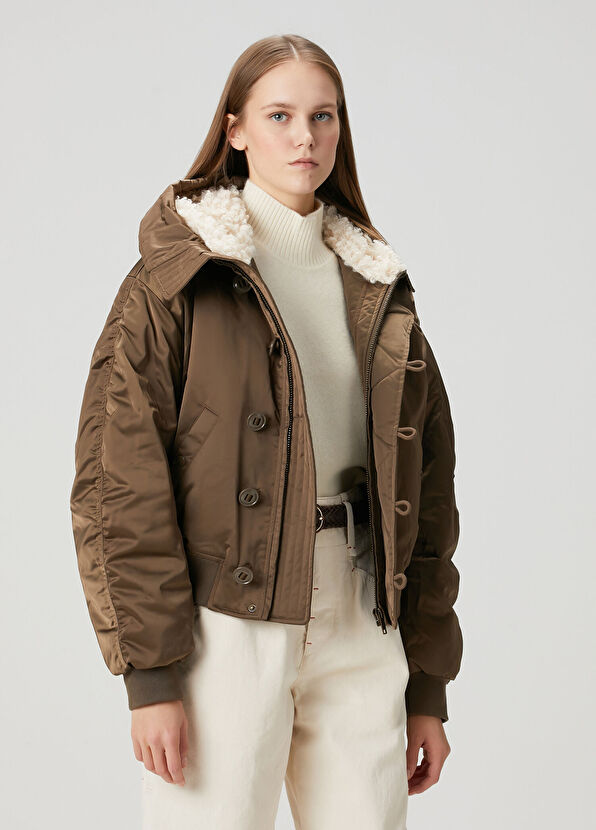 Etoile Isabel Marant Elisa Haki Kapüşonlu Ceket - 1