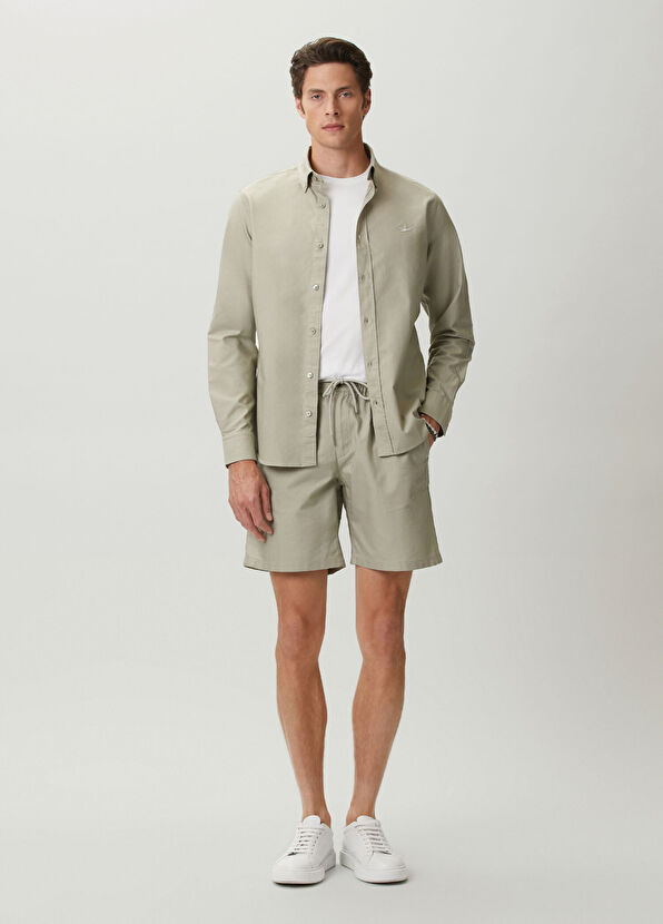 Beymen Club Çağla Parça Boya Comfort Fit Oxford Gömlek - 3