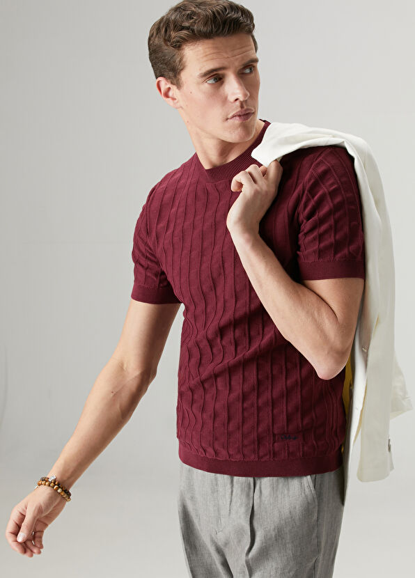 Beymen Club Cherry Chain Knitted Textured Sweater - 2