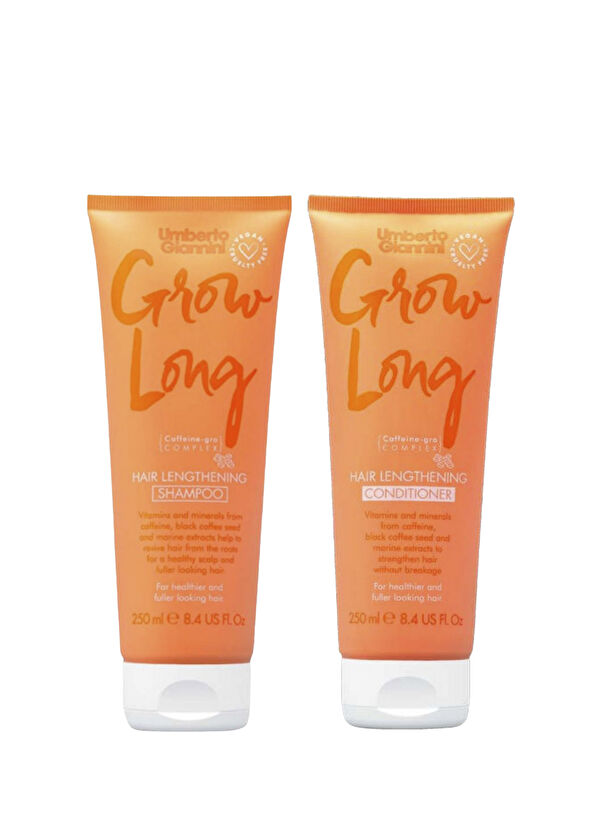 Umberto Giannini Grow Long Canlandırıcı Şampuan + Saç Kremi 2'li Bakım Seti - 1